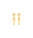 Berry Slice Small Hoop Earrings - Gold