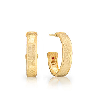 Cleopatra Classic Medium Hoop Earrings - Gold