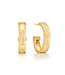 Cleopatra Classic Medium Hoop Earrings - Gold