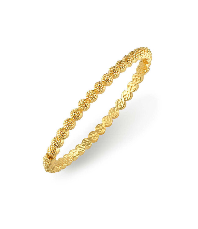 Berry Eternity Petite Hinged Bangle  - Gold