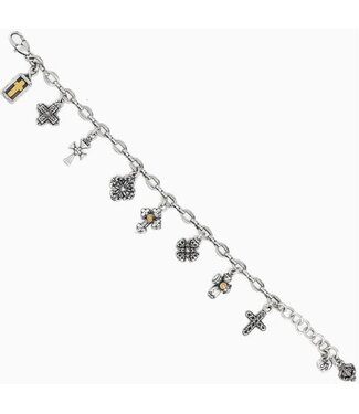 BRIGHTON Eternity Cross Bracelet Silver