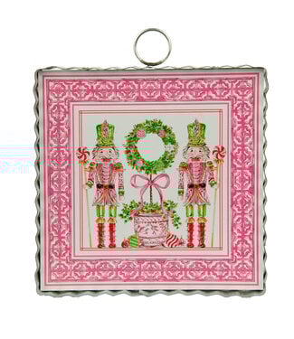 THE ROUND TOP COLLECTION Mini Beck's Pink Nutcrackers
