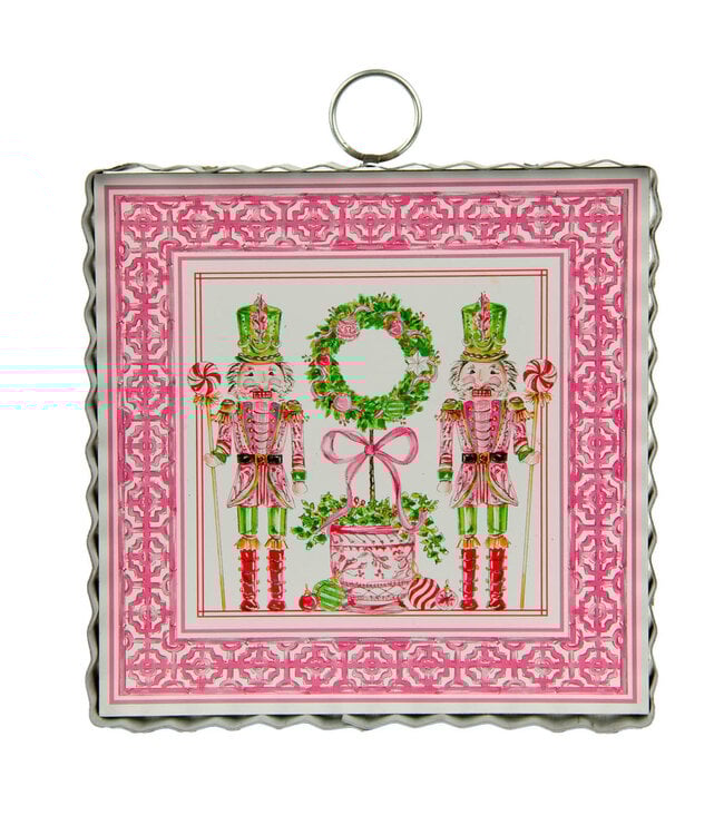 THE ROUND TOP COLLECTION Mini Beck's Pink Nutcrackers