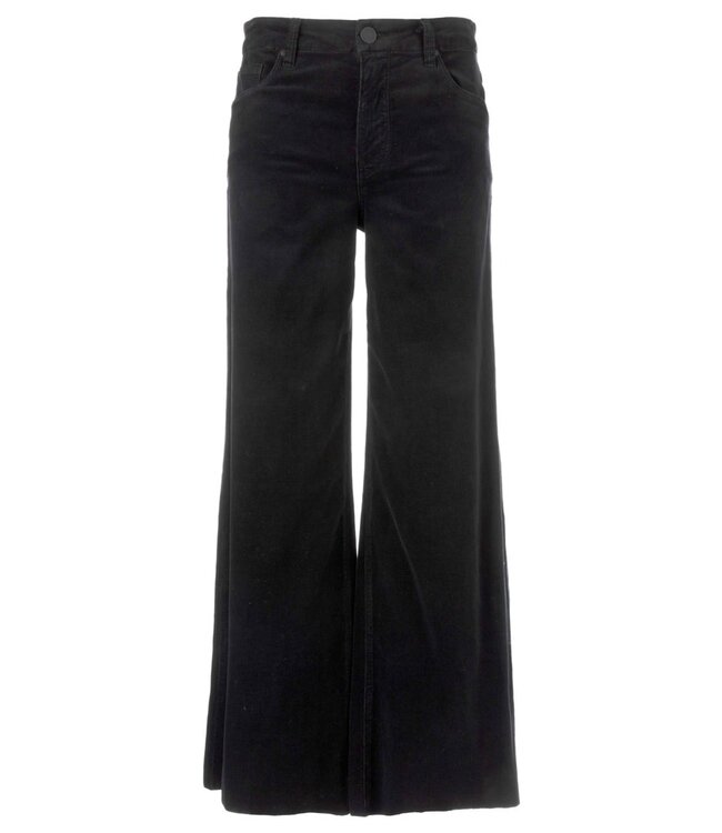 KUT FROM THE KLOTH Meg High Rise Fab Ab Wide Leg Raw Hem-Long Inseam