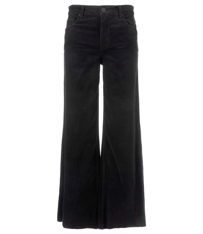 KUT FROM THE KLOTH Meg High Rise Fab Ab Wide Leg Raw Hem-Long Inseam