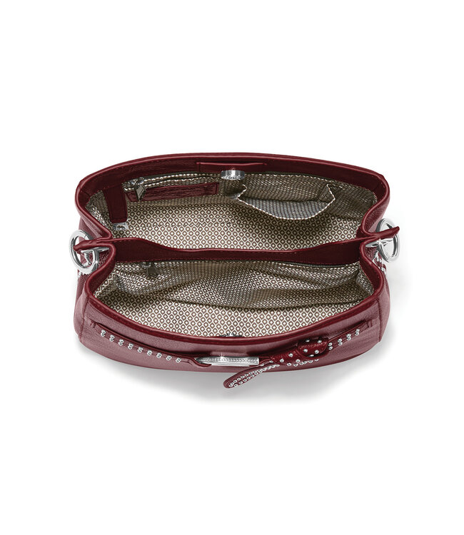 BRIGHTON Cade Convertible Hobo Bag Garnet
