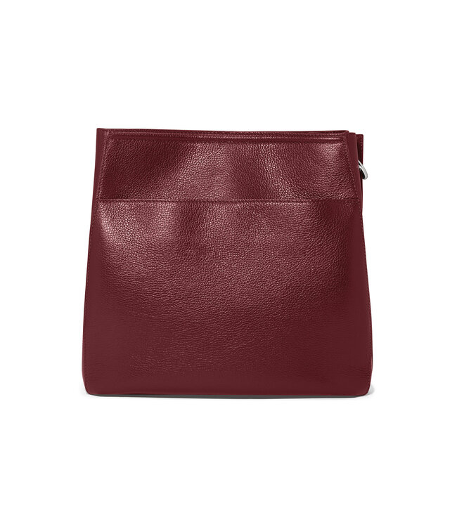 BRIGHTON Cade Convertible Hobo Bag Garnet