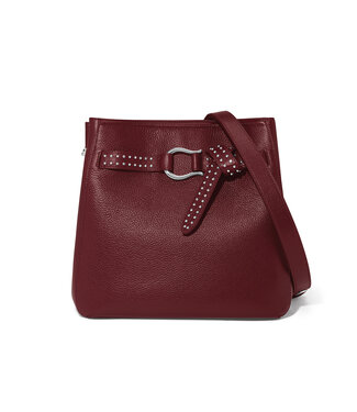 BRIGHTON Cade Convertible Hobo Bag Garnet