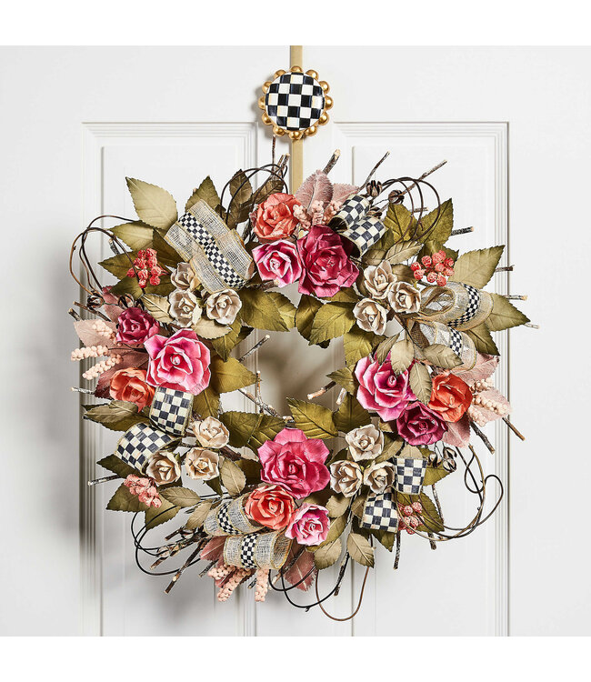 MACKENZIE CHILDS Courtly Check Wreath Hanger