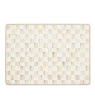 MACKENZIE CHILDS Mocha Check Cork Back Placemats - Set of 4
