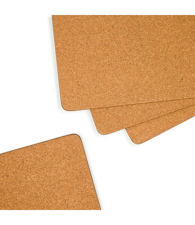 MACKENZIE CHILDS Mocha Check Cork Back Placemats - Set of 4