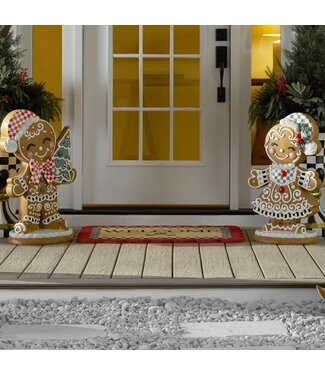 MACKENZIE CHILDS Scalloped Welcome Entrance Mat