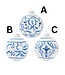 BLUE AND WHITE SCROLL BALL