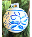 BLUE AND WHITE SCROLL BALL