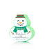 SPONGELLE Holiday Snowman Body Wash Infused Buffer
