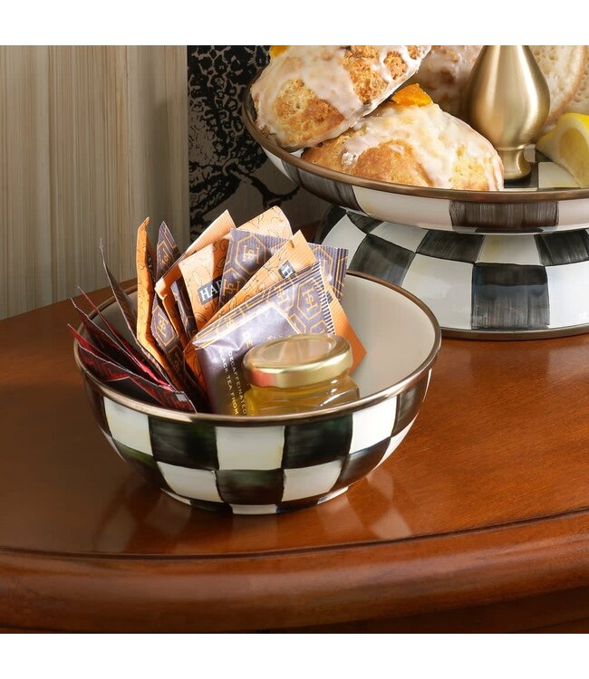 MACKENZIE CHILDS Courtly Check Enamel Everyday Bowl