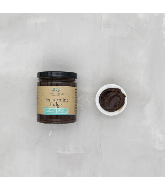 FINCH + FENNEL 10 oz. Peppermint Fudge Sauce