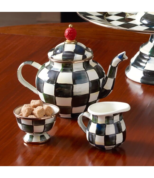 MACKENZIE CHILDS Courtly Check Enamel Little Creamer