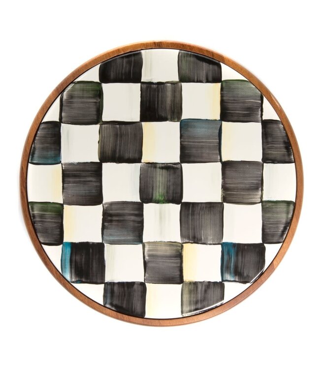 MACKENZIE CHILDS Courtly Check Enamel Trivet - Large