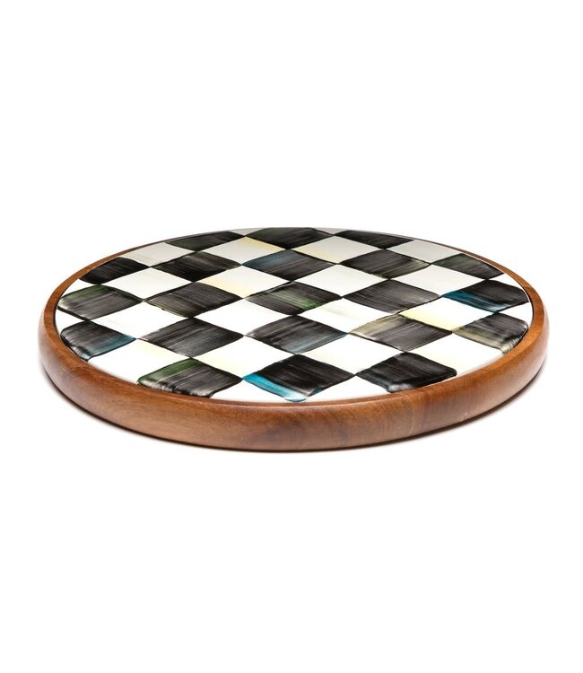 MACKENZIE CHILDS Courtly Check Enamel Trivet - Large