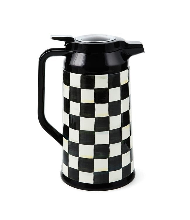 MACKENZIE CHILDS Courtly Check Coffee Carafe