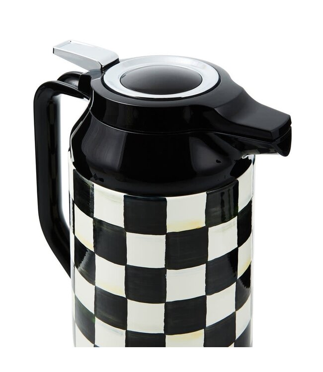 MACKENZIE CHILDS Courtly Check Coffee Carafe