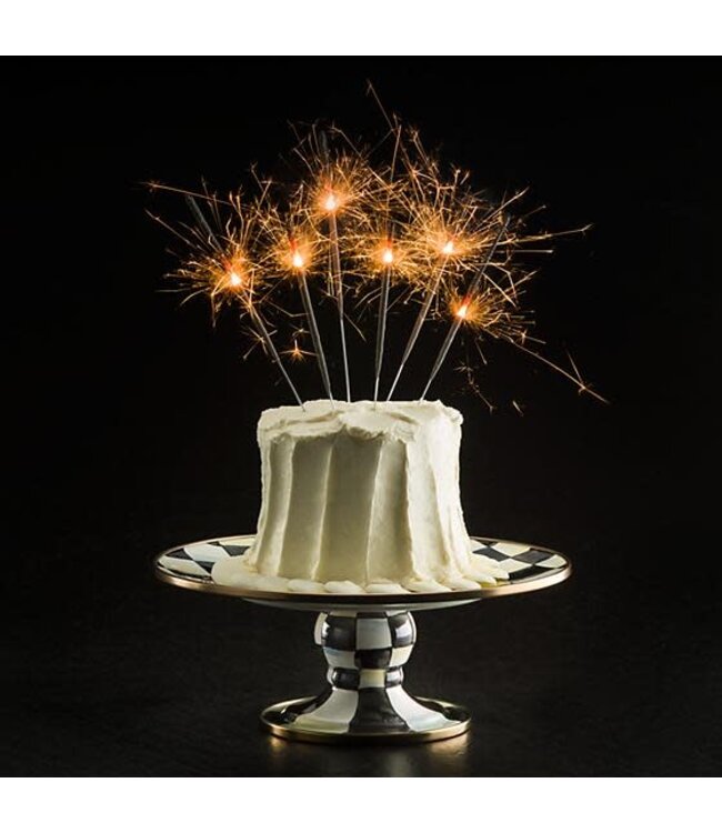 MACKENZIE CHILDS Courtly Check Mini Pedestal Platter