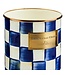 MACKENZIE CHILDS Royal Check Enamel Utensil Holder