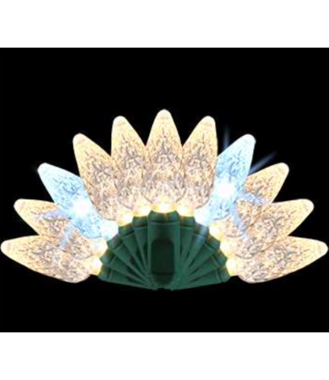 Warm White Sparkle Light Set C6 25' (50L)