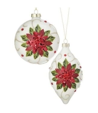 Glass Sequin Jewel Ornament - Sold Individually