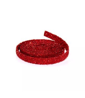 Red Glitter Rope Ribbon