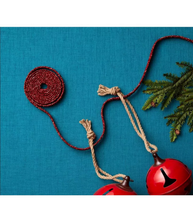 Red Glitter Rope Ribbon