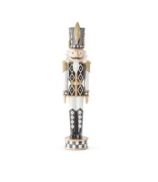 37 Inch Extra Large Black & White Soldier Nutcracker