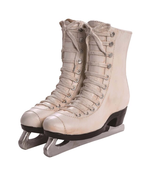 Res White Ice Skates Planter