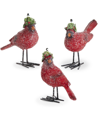 Glittered Resin Cardinals