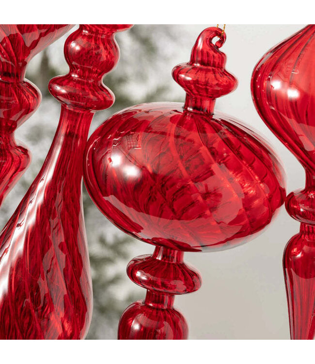 Red Finial Ornament