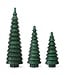 Green Glass Tiered Trees