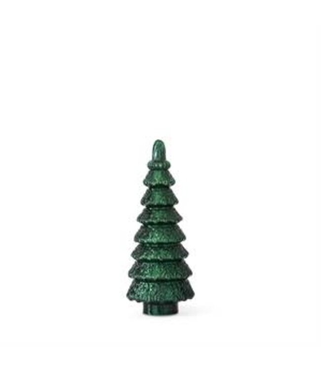 Green Glass Tiered Trees