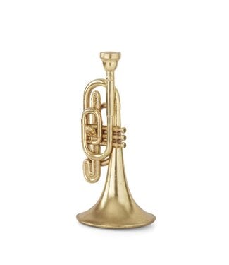 17 Inch Gold Foiled Trumpet Taper Candleholder