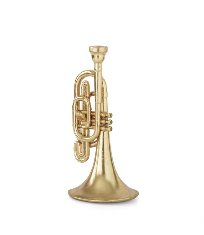17 Inch Gold Foiled Trumpet Taper Candleholder