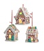 Gingerbread LED Candy House Ornament - Sold Individually