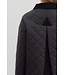 Janine Solid Diamond Pattern Quilted Long Sleeve Jacket