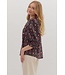 Irene Botanical Print ¾ Sleeve Top