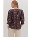 Irene Botanical Print ¾ Sleeve Top