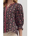 Irene Botanical Print ¾ Sleeve Top