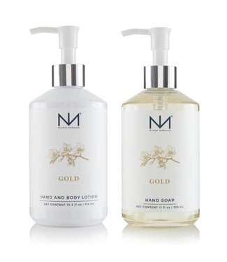 Gold Soap and Lotion Set