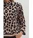 Jane Leopard Print ¾ Sleeve Sweater Knit