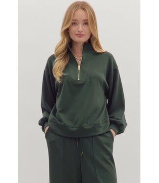 Hannah Solid Long Sleeve Knit Top