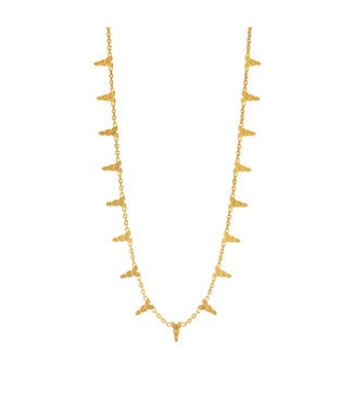 Cleopatra Ra Necklace, 16"+2" - Gold