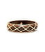 Earth Goddess Hinged Bangle - Teak